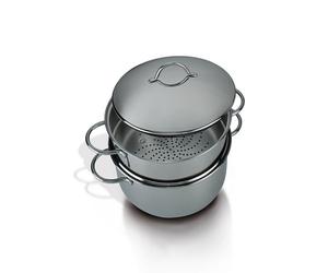 Barazzoni Vaporset S/Fondo ø24cm, Capacità 4.5 lt, Acciaio INOX 18/10, Made in Italy