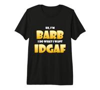 Barb Costume Idgaf Meme Funny Halloween Costume For Barbaras Camiseta Premium
