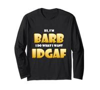 Barb Costume Idgaf Meme Funny Halloween Costume For Barbaras Manga Larga