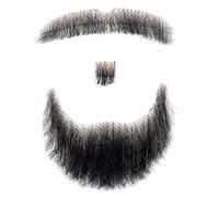 Barba Cabello Humano Barba Realista Bigote Invisible Vello Facial Disfraz Encaje para Hombres Vestir Halloween Cosplay Fiesta de Disfraces Estilo 2