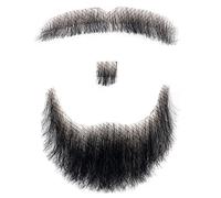 Barba Cabello Humano Barba Realista Bigote Invisible Vello Facial Disfraz Encaje para Hombres Vestir Halloween Cosplay Fiesta de Disfraces Estilo 2