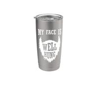 Barba completa "Mi cara está bien colgada" Vaso térmico de acero inoxidable de doble pared