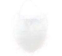 Barba de Papá Noel, disfraz de barba falsa blanca, accesorios para adolescentes y adultos, procesamiento duradero