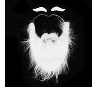 Barba Falsa Blanca, Barba de Papá Noel Fácil de Usar Muy Simple de Usar para Fiestas de Disfraces para Reuniones de Amigos para Fiestas de Cumpleaños para Halloween