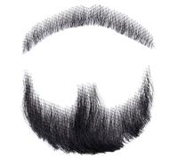 Barba falsa Cabello humano Barba realista Bigote falso Invisible Vello facial falso Disfraz Barba Barba de encaje Barba falsa Niños Vello facial falso para hombres Vestir Halloween Cosplay Fiesta de d