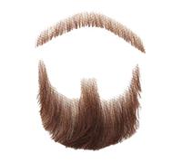 Barba Falsa Cabello Humano Bigote Barba Hombres Barba Para Disfraz Bigote Falso Cara Barba Para Adultos Maquillaje Realista Disfraz Encaje Hombre Barbas Marrón
