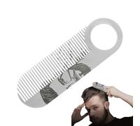 Barba peine para hombres - herramienta de formación | Bigote bigote peine | Cepillo de bigote pequeño | Detalles de la herramienta ergonómica de doble uso Detalles Barbuded Heart Care ideal