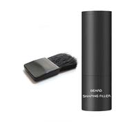 Barba Sombra en polvo en espesamiento de la barba Polvo de relleno de barba Cifrado Cifrado Palabra Instantánea Rotante de la raíz a prueba de manchas Relleno de la barba para adelgazar negro