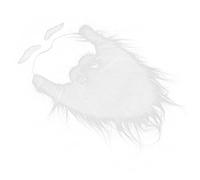 Barba y ceja Santa, barba falsa larga blanca con elástico ajustable para el disfraz de la fiesta de Navidad 10.2x8.7x0.4 pulgada