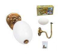 BARBACADO - Jabonera de pared giratoria con jabón puro vegetal, hecho en Francia