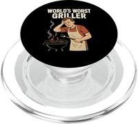 Barbacoa a la parrilla Peor Griller Broma Snarky Humor sarcástico PopSockets PopGrip para MagSafe