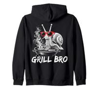 Barbacoa Bro Caracol BBQ Snail Griller Divertido Diseño Sudadera con Capucha