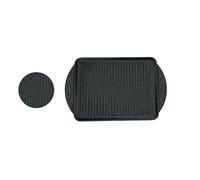 Barbacoa cuadrada antiadherente de aluminio fundido a presión - Ideal para bistecs, verduras y parrillas - Tabla versátil - Parrilla antiadherente - Grill para bizcochos - 28 x 28 cm, negro