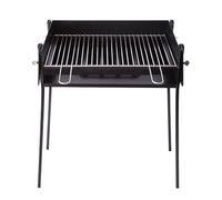 ESTUFAS GARCIA Barbacoa Cuadrada Chapa 60X40 con Soporte para Paella