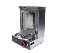 Barbacoa de acero inoxidable, 2000 W, 220 V, giratoria 360°, capacidad de 10 kg, 0 - 300 ℃ Gas Doner Kebab Machine para pollo, salchichas