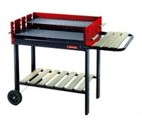 Barbacoa De Acero Rectangular Sandrigarden SG 73-53 Con 2 Estantes Y 2 Ruedas