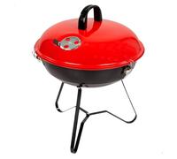 Barbacoa de carbón aktive barbecue con tapa rojo/negro 36 cm