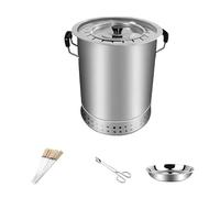 Barbacoa De Carbon Barril, Barbacoa Portatil - Barbacoa Carbon, Fabricado En Acero Inoxidable para 3-5 Personas para Camping, Jardín Y Balcón, Barbacoa Al Aire Libre