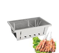 Barbacoa de carbón,Batería de cocina al aire libre resistente al calor y a prueba de | Parrilla de carbón de leña Transportable | Para Pesca Senderismo Jardín Trasero de viaje Picnic Camping