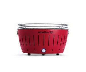 Barbacoa de carbón LotusGrill G435 U RD XL rojo ventilador funda transporte