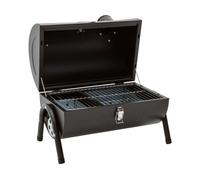 Barbacoa de carbón portátil "capitán" - 42 x 27 x 43 cm - negro