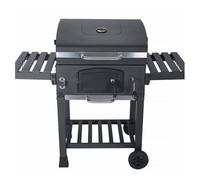Barbacoa de carbón premium negro - 122x65x103.5 cm