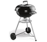 Barbacoa de carbón WEBER Compact Kettle Ø47 cm - Acero cromado - Negro