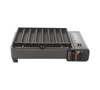 Barbacoa de gas butano, 2,2 kW, hornillo de gas para camping con plancha para salchichas