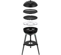 Barbacoa de gas cadac carri chef 40 cúpula bbq / grill 2 braai 30 mbar negro