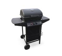 Barbacoa de gas de 2 quemadores, aramis, negro, 97x54x100 cm 54 cm