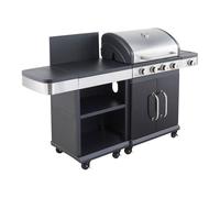 Barbacoa de gas fidgi 4 con bandeja para servir