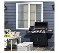 Outsunny Barbacoa de Gas 4+1 Quemadores