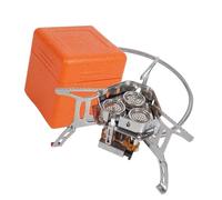 Barbacoa de gas plegable de acero fácil de transportar con soporte estable, adecuada para camping al aire libre, senderismo, camping y barbacoa de playa. Horno de barbacoa inoxidable