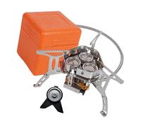 Barbacoa de gas plegable de acero fácil de transportar con soporte estable, adecuada para camping al aire libre, senderismo, camping y barbacoa de playa. Horno de barbacoa inoxidable