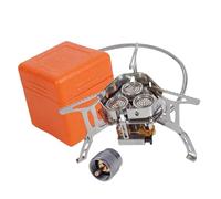 Barbacoa de gas plegable de acero fácil de transportar con soporte estable, adecuada para camping al aire libre, senderismo, camping y barbacoa de playa. Horno de barbacoa inoxidable