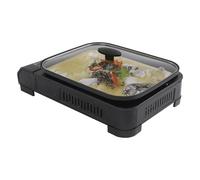 Barbacoa de gas portátil de 2100 W, con placa de barbacoa, barbacoa de camping con tapa