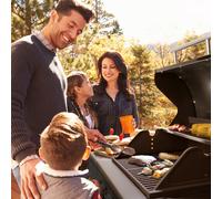 Barbacoa de gas Valdosta 4.1 4 x 2,8 kW + 2,5 kW quemador acero inoxidable móvil