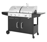 Barbacoa de gas y carbón Western 2 en 1 - Negra
