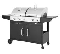 Barbacoa de gas y carbón Western 2 en 1 - Negra