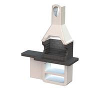 Barbacoa de mampostería TREVISO - carbón/leña - gran parrilla con mesa lateral