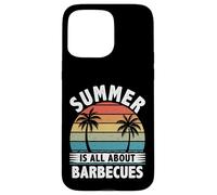 Barbacoa Divertida de Verano para barbacoas en el Patio Trasero Carcasa para iPhone 15 Pro MAX