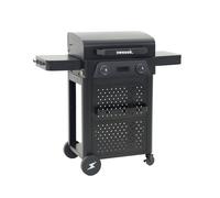 Barbacoa eléctrica 2300 w de 2 quemadores negro - 115.3x54x102.1 cm