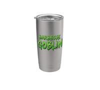 Barbacoa Goblin Funny Southern Food Salsa BBQ Carnes ahumadas Vaso térmico de acero inoxidable de doble pared