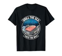 Barbacoa Grill the Sea Sabor ahumado Amantes de la comida Barbacoa a la parrilla Camiseta
