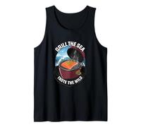 Barbacoa Grill the Sea Sabor ahumado Amantes de la comida Barbacoa a la parrilla Camiseta sin Mangas