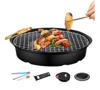Barbacoa para cocinar en interiores, parrilla de cocina, plancha antiadherente, parrilla de cocina, de almacenamiento portátil, accesorios de camping para exterior, interior y hogar