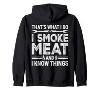 Barbacoa Parrilla Papá Fumar Carne Barbacoa Juego de Palabras Pit Master Padre Sudadera con Capucha