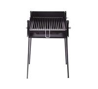 Barbacoa pequeña portátil carbón cuadrada 40x40 de Chapa para Carbón y leña, barbacoa con patas desmontables y parilla, Ideal para Asar Carne, pescado en el exterior
