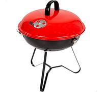 Barbacoa pequeña portátil de carbón Aktive Ø36x44 cm con tapa | Ligera, fácilmente transportable | Ventilación incorporada | Montaje fácil y rápido - concebida para exterior