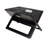 Barbacoa plegable portátil rectangular negra aktive 30 cm